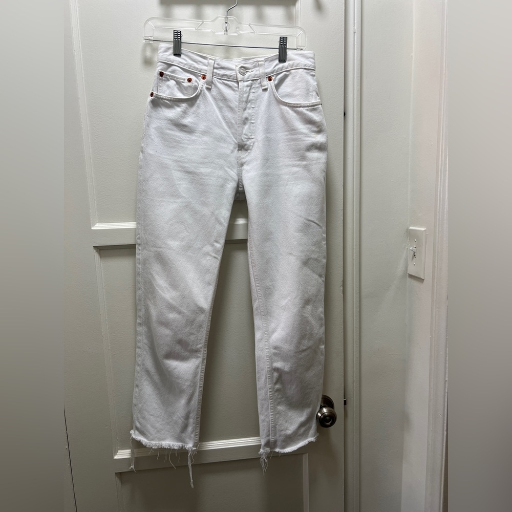 Levi’s redone 70’s stovepipe white jeans - size 25